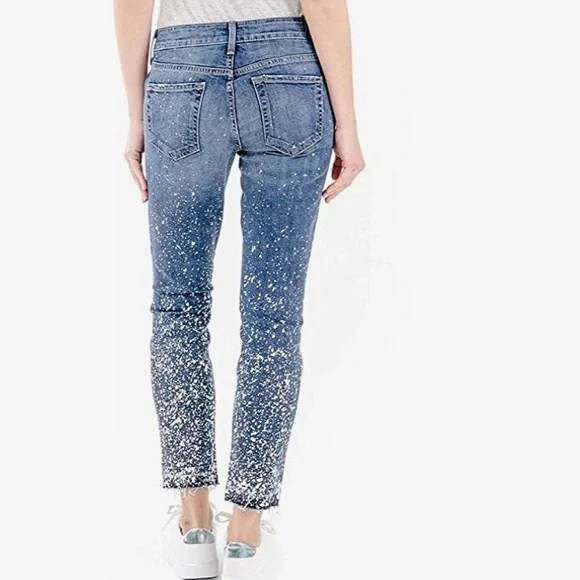 Level 99 Amber Galaxy silver splattered jeans - Picture 3 of 10